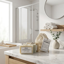 Load image into Gallery viewer, Handmade Soaps & Soap Saver Set