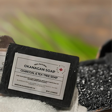 Load image into Gallery viewer, Charcoal and Tea Tree Soap