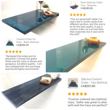 Load image into Gallery viewer, Resin Bathtub Tray