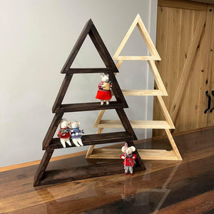 Wooden Tree Shelf