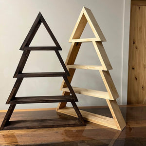 Wooden Tree Shelf