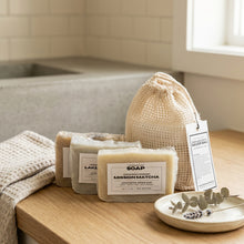 Load image into Gallery viewer, Handmade Soaps &amp; Soap Saver Set

