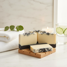 Load image into Gallery viewer, Green Tea and Charcoal Soap
