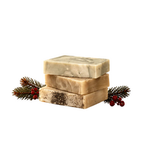 Load image into Gallery viewer, Christmas Trio | Handcrafted Holiday Soaps with Soap Saver Bag
